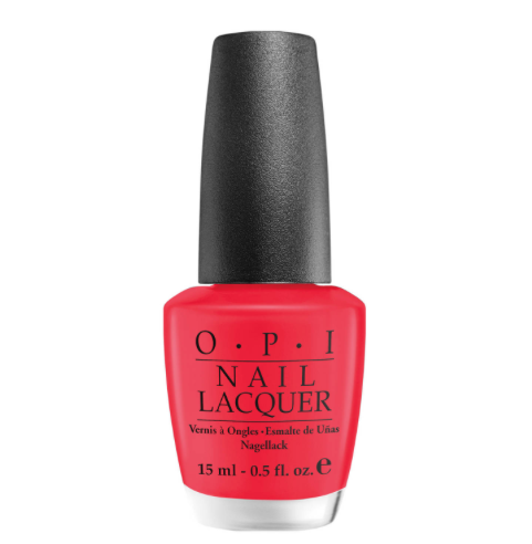 Vernis ongle rouge corail