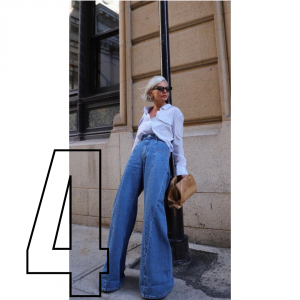 inspiration looks femme pour une morphologie en V tendance journée jeans