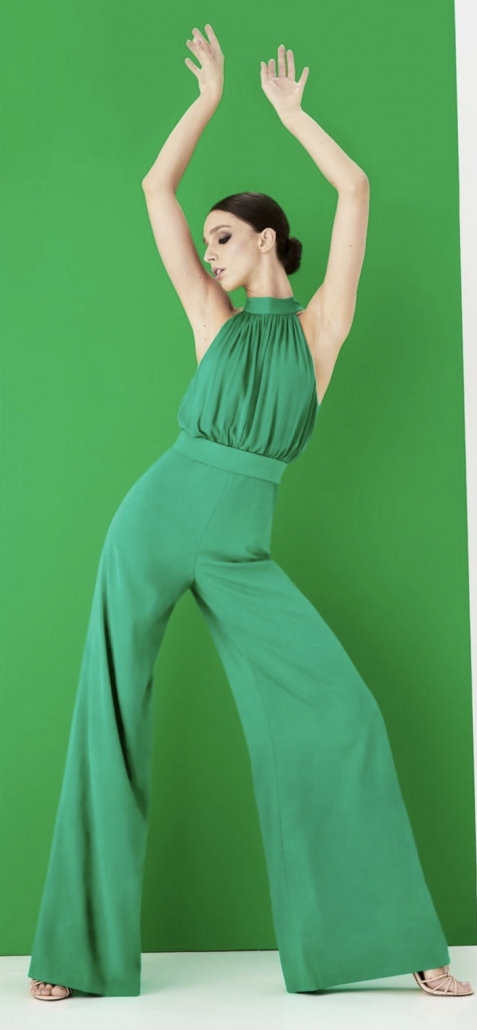 robe en couleur vert gazon
